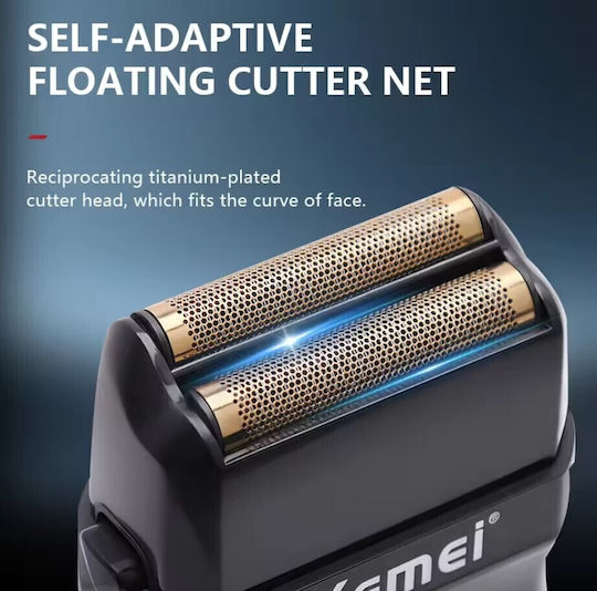 Kemei KM-T420 Foil Ξυριστική Μηχανή Προσώπου / Σώματος Επαναφορτιζόμενη / Με Καλώδιο