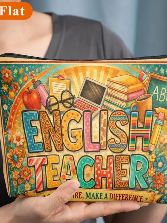 Νεσεσέρ Πολύχρωμο Σχέδιο “english Teacher” Νεσεσέρ Πολύχρωμο Σχέδιο “english Teacher”