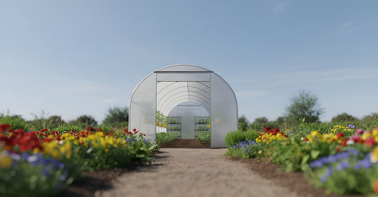 Awtools Garden Greenhouse Tunnel White 3x4.5x2m