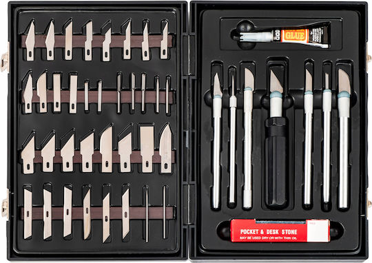 Set De Cuțite De Modelare Scalpel 56 Bucăți Lame De Precizie Falon-tech