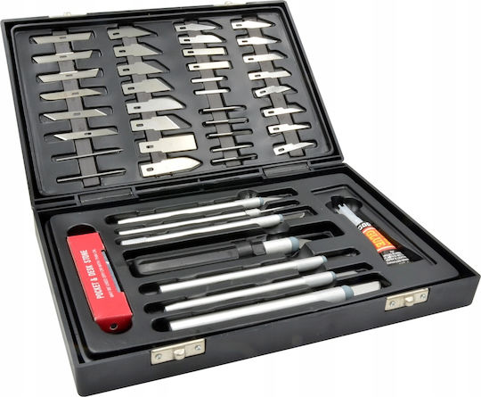 Set De Cuțite De Modelare Scalpel 56 Bucăți Lame De Precizie Falon-tech