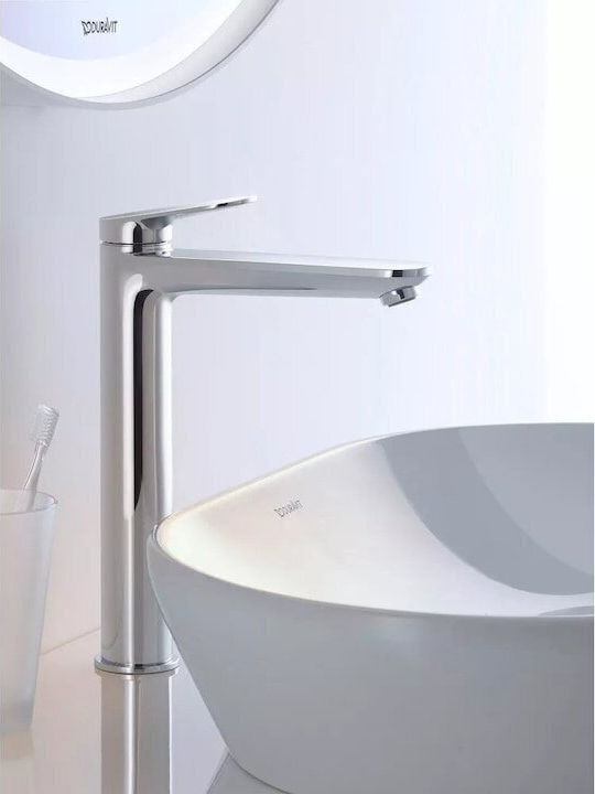 Duravit Mixing Tall Sink Faucet Silver