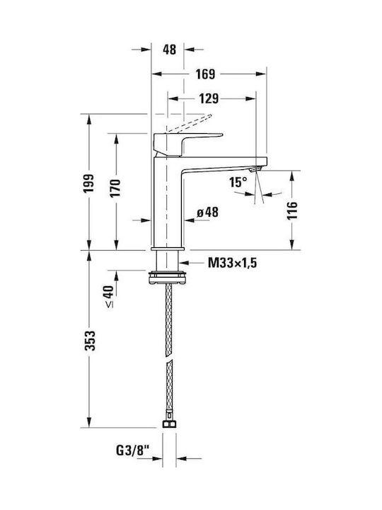 Duravit Mischung Waschtischarmatur
