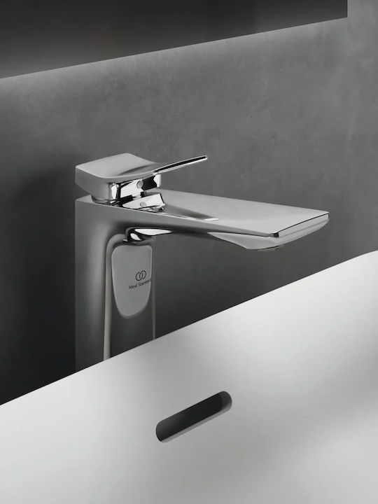 Ideal Standard Αναμεικτική Μπαταρία Νιπτήρα Ασημί