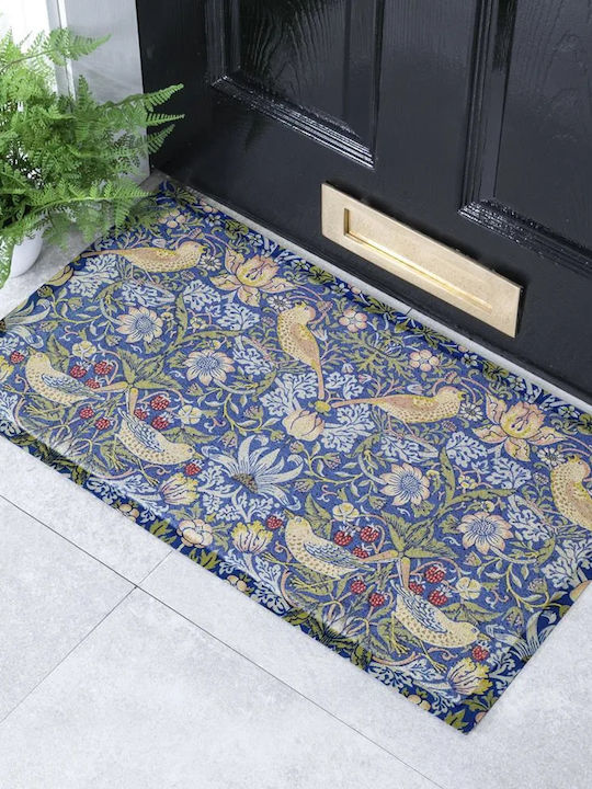 Artsy Mats Πατάκι Εισόδου Αντιολισθητικό William Morris Strawberry Thief Κόκκινο 70x40εκ.