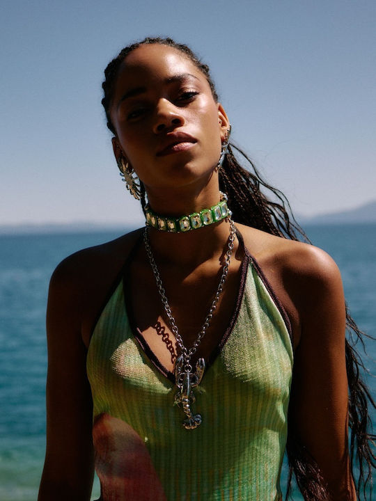 Kaleido Choker από Ατσάλι Πράσινο