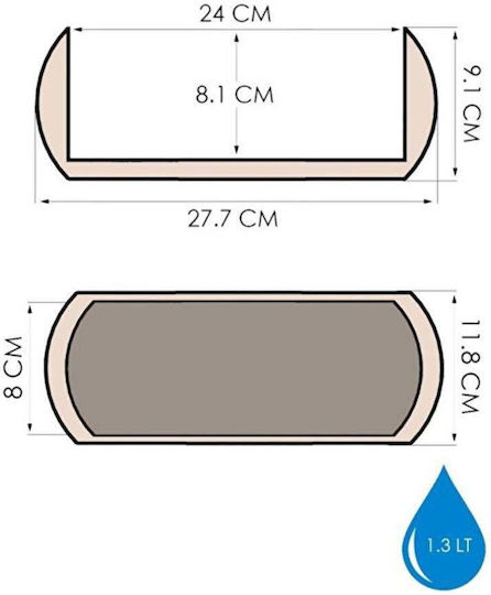 Каспо Оранжево 28x12см