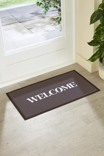 Artsy Mats Πατάκι Εισόδου Welcome Καφέ 70x40εκ.