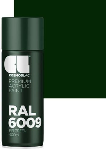 Cosmos Lac Σπρέι Βαφής Premium Acrylic με Μεταλλικό Εφέ Fir Green Ral Line 6009 400ml