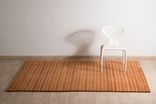 Χαλί Μοντέρνο Silky Stripes Κεραμιδί 172x240 Cm Decostar Κεραμιδί