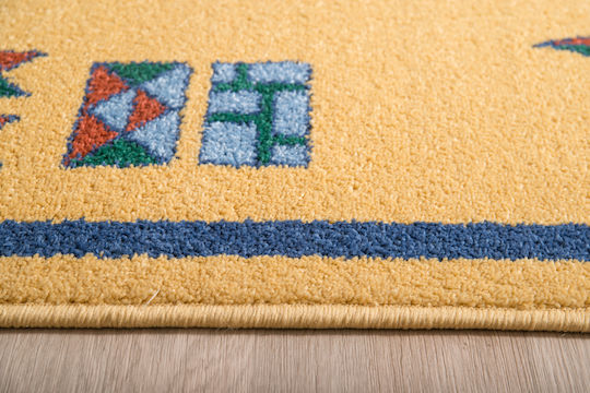 Synthetic Frize Rug 90-80 Yellow 140x190 Decostar Yellow