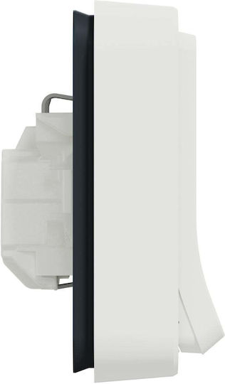 Schneider Electric Μονή Πρίζα Ρεύματος Λευκή