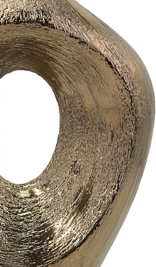 Artekko Διακοσμητικό Βάζο Κεραμικό Χρυσό 23x8xΥ33.5cm