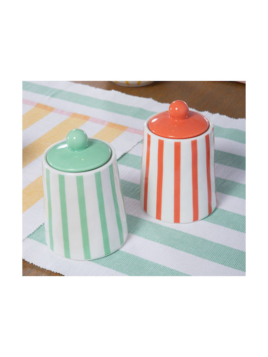 Nef-Nef Homeware Vază Decorativă Ceramică Fantasy Verde 11.2x11.2xÎnălțime16cm