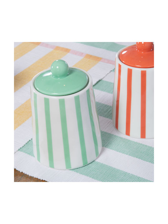 Nef-Nef Homeware Vază Decorativă Ceramică Fantasy Verde 11.2x11.2xÎnălțime16cm