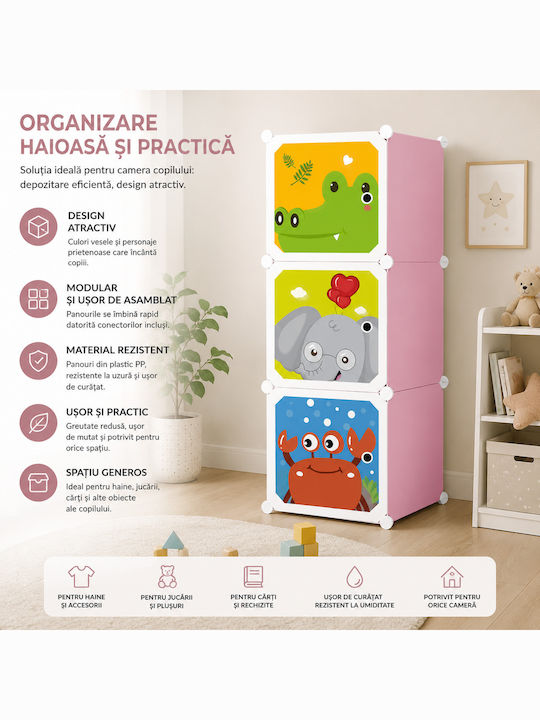 Sistem de depozitare a jucăriilor Multicolor