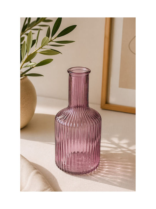 Arti Casa Διακοσμητικό Βάζο Glas Lila 8.5x8.5x20cm 1Stück