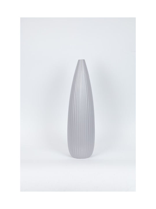Dekorative Keramikvase Grau Φ16,5xΥ58cm