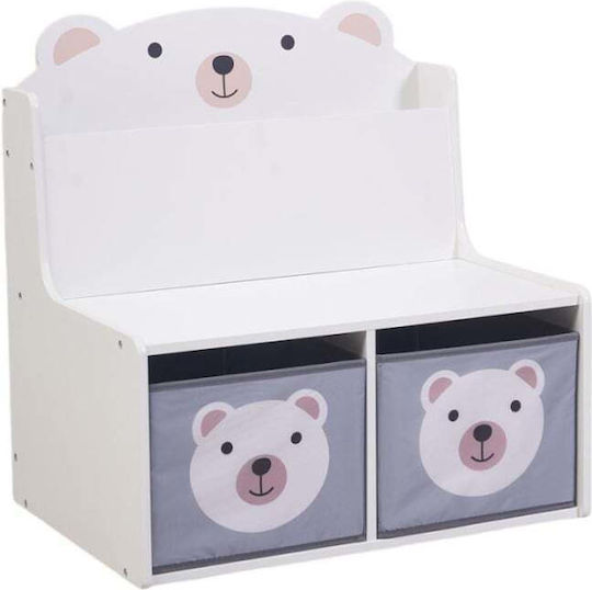 U-Grow U-Grow Spielzeug-Organisator Weiß 60x42x61,5cm