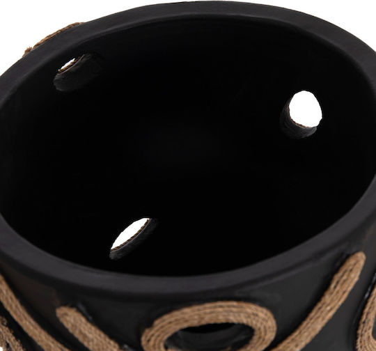 Decorative Vase Ceramic Black