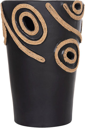 Decorative Vase Ceramic Black