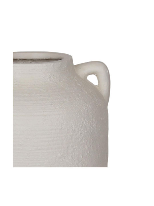 InTheBox Dekorative Keramikvase Fora Weiß F30xH40cm