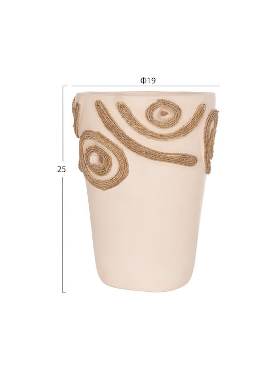 Decorative Vase Ceramic Orange