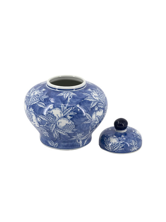 Artekko Dekorative Porzellanvase Weiß 23x23xH23cm