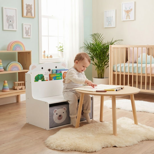 U-Grow U-Grow Spielzeug-Organisator Weiß 60x42x61,5cm