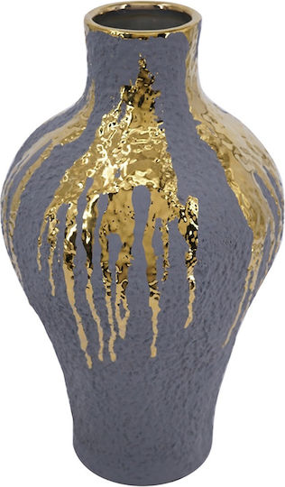 Artekko Ceramic Blue Vase 23x23xH41.5cm