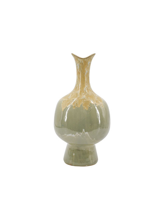 Artekko Vază Decorativă Ceramică Verde 20.5x14xÎ40.5cm