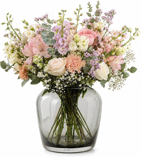 Blomus Vază Decorativă Sticlă Leta Sm Smoke 15x15x15cm 1buc