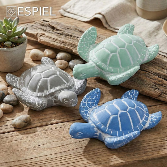 Espiel Διακοσμητική Χελώνα από Κεραμικό Υλικό 19x15x5.5cm