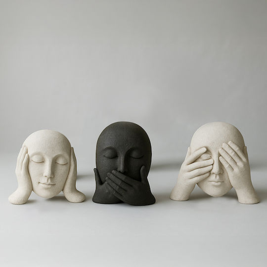 InTheBox Διακοσμητική Προτομή Πολυρητίνης 19.5x8x16.2cm
