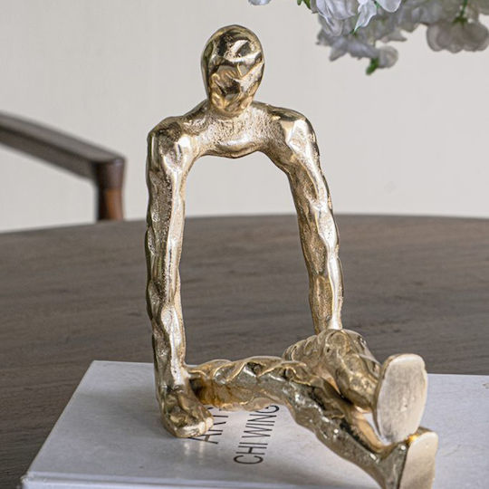 Artekko Διακοσμητική Φιγούρα από Μέταλλο Figurine 21x12x22cm