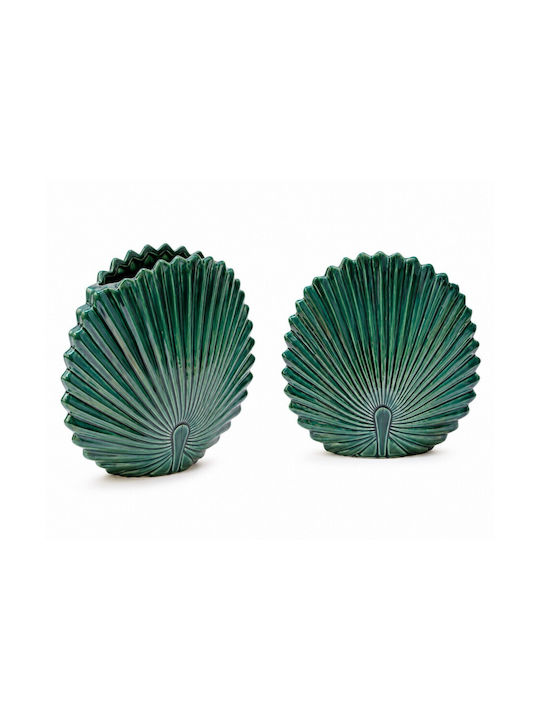 Atmosphera Decorative Vase Petrol Blue 24x24cm
