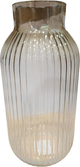 Karvounis Glass Vase 14xH30cm