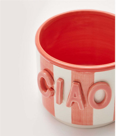 Koart Decorative Pink Ceramic Vase 14x12xH14cm Ceramic-Pot-Ciao