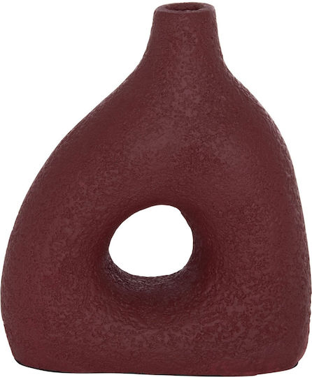Ceramic Vase Orange 17x6.5xH20cm