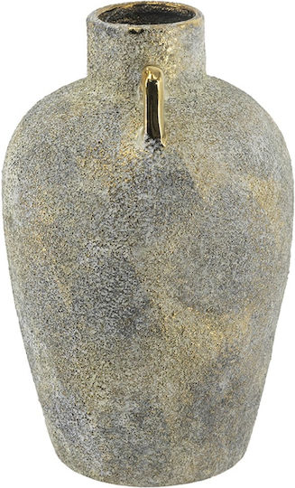 Artekko Διακοσμητικό Βάζο Κεραμικό Candia Γκρι 18x18xΥ28.5cm