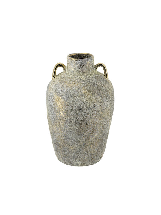 Artekko Dekorative Keramikvase Candia Grau 18x18xH28.5cm