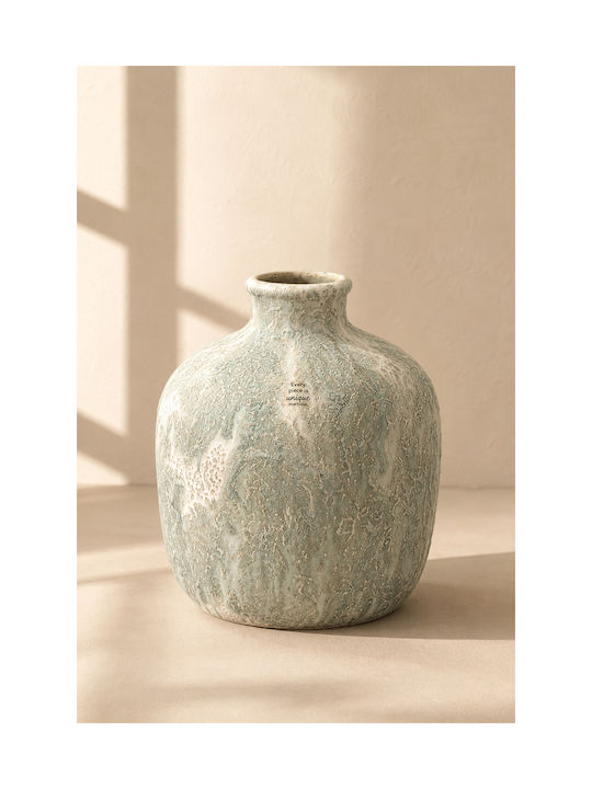 Kaemingk Decorative Vase Ceramic Green 27x27xH30cm