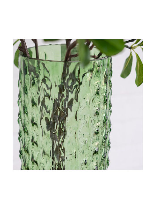 Artekko Vază Decorativă Din Sticlă Glassy Verde 21.3x21.3xÎ38.3cm