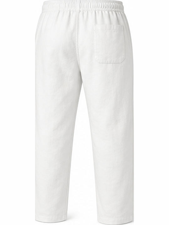 Ανδρικό Παντελόνι Relaxed Fit Λευκό