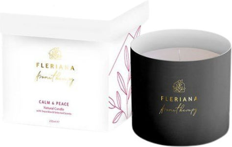 Fleriana Aromatic Soy Candle in Jar with Calm & Peace Scent 235g