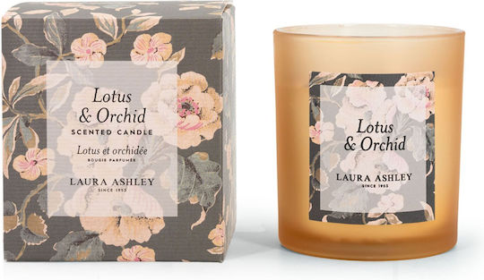 Laura Ashley Αρωματικό Κερί Σόγιας σε Βάζο με Άρωμα Lotus & Orchid 200gr