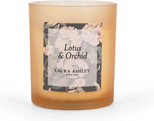 Laura Ashley Αρωματικό Κερί Σόγιας σε Βάζο με Άρωμα Lotus & Orchid 200gr