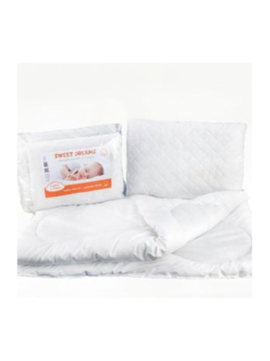 Pościelownia Set Păturici Pentru Bebeluşi Microfibra Alb 100x135cm