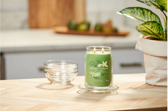 Yankee Candle Αρωματικό Κερί Vanilla Lime σε Βάζο με Άρωμα Βανίλια 567gr