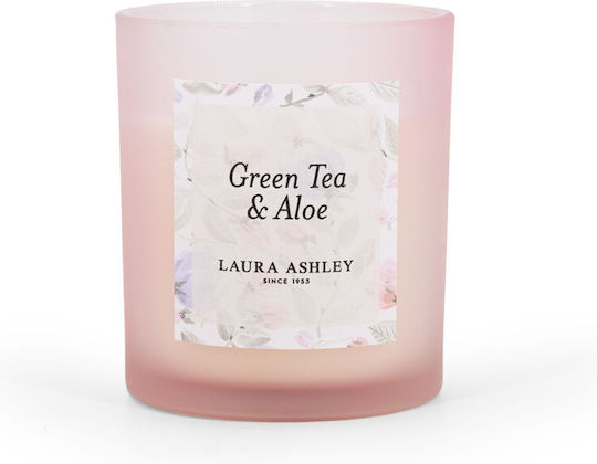 Laura Ashley Αρωματικό Κερί Σόγιας σε Βάζο με Άρωμα Green Tea & Aloe & Musk 200gr